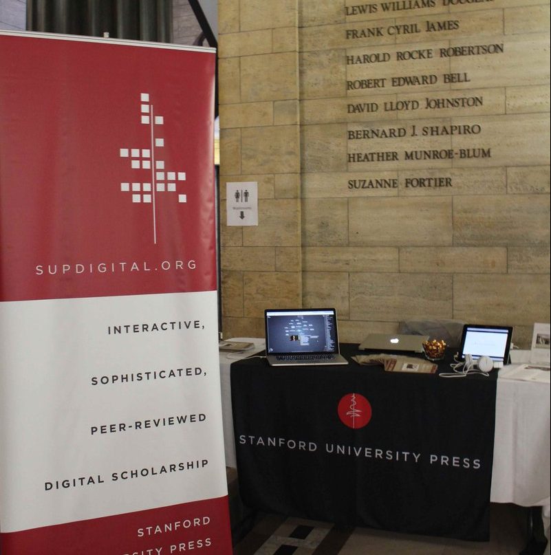 Photo of the SUP booth at DH2017