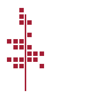 Stanford digital colophon, a pixel tree